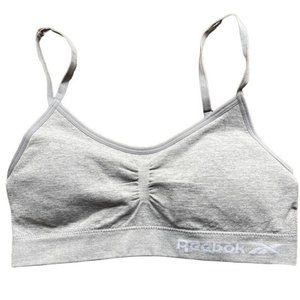 Reebok Girls Seamless Bralette pullover Gray Size Medium 8-10 NWOT